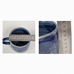 Medium blue shino mug measurements