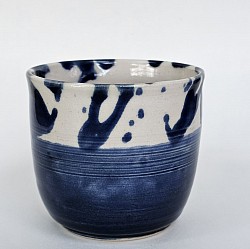 Half blue with splashes mug2