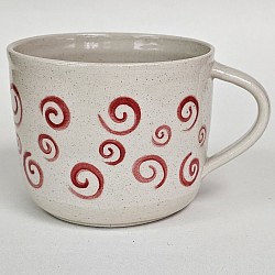 Red spiral mug