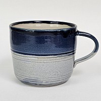 Bluegrey and dark Blue mug