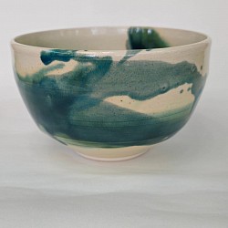 Green splash glaze medium