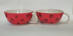 Red handled bowl