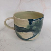 Medium Blue Shino Mugs